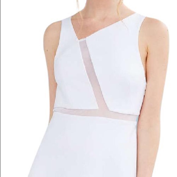 Silence + Noise Mesh Cutout White Dress - Picture 3 of 5